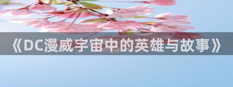 琪琪神马影院：《DC漫威宇宙中的英雄与故事》